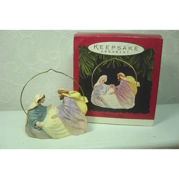 HALLMARK NATIVITY TREE ORNAMENT-1997 & CHRISTMAS JOY-1996-NATIVITY THEME - Picture 5 of 9